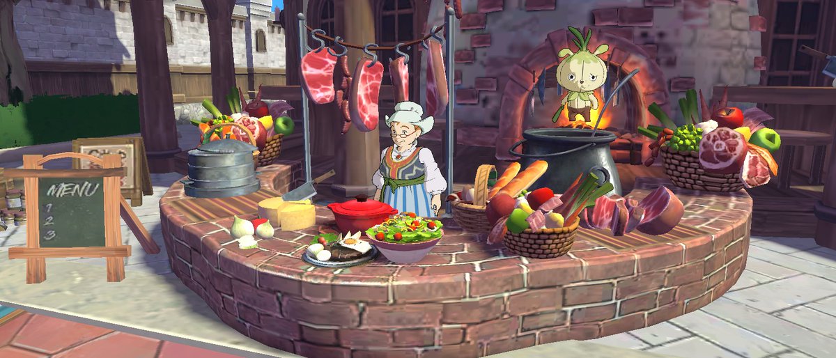 どーも
メラニン増量中のDjibrilさんです✋️
クマさんマスクに寄せてみたらばこんがり焼けちゃった…💧
エデリアンにも見て貰いたくて王城に忍び込むも不在🍃
そういえばルスラン拉致されたままだったね💧
ゴメンね、何年も放置してて💧

新鮮な玉ねぎが手に入ったので調理依頼✨️
美味しくなーれ💕