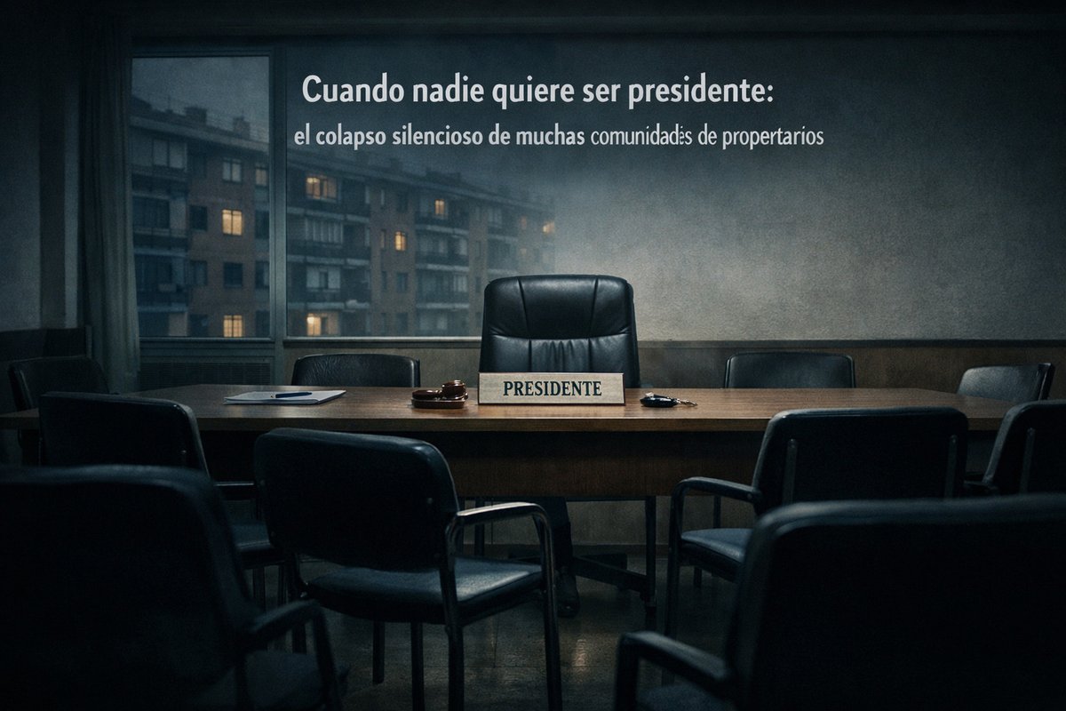 Cuando nadie quiere ser presidente: el colapso silencioso de muchas comunidades de propietarios
adminfergal.es/blog/administr…
#Presidente 
#Comunidad 
#Administrador
