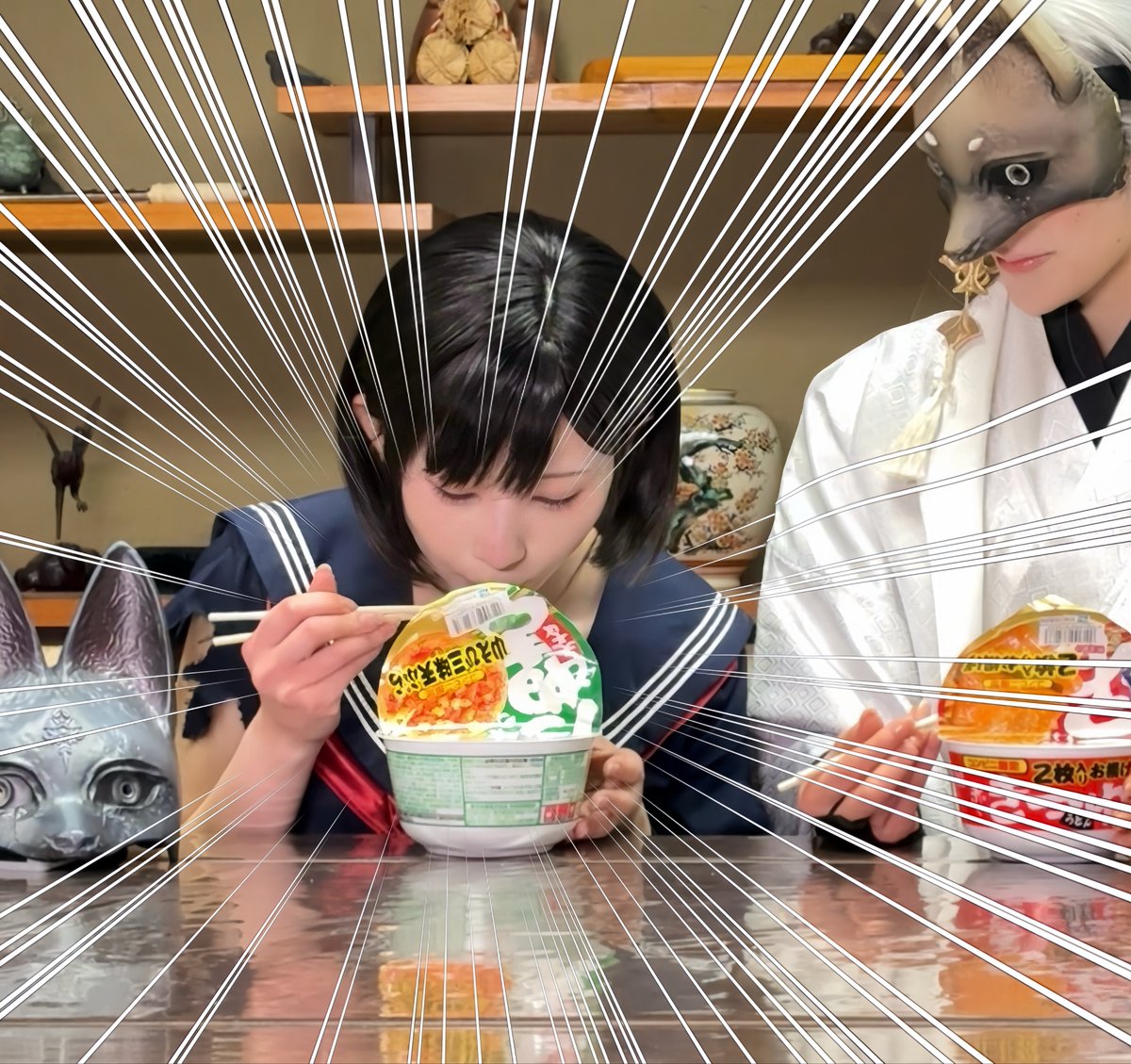 『雛子...たぬきは辞めておきなさい...』