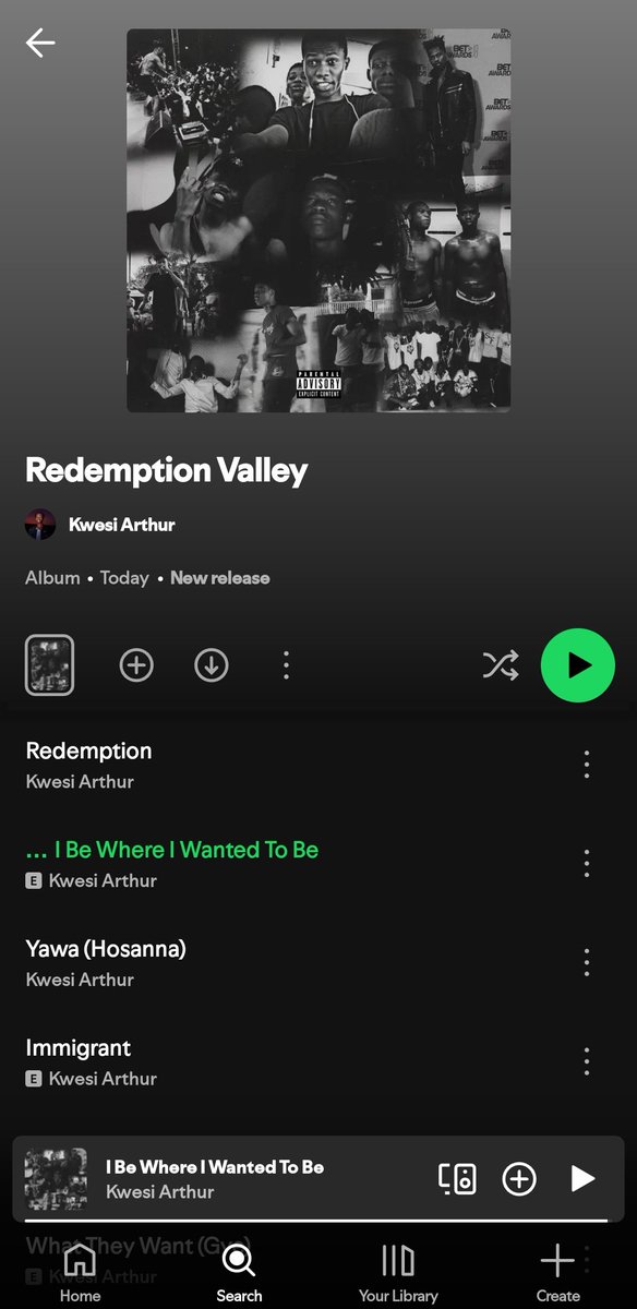Love the new album <a href="/KWESIARTHUR_/">KWESI ARTHUR</a> 🔥🔥🔥 #RedemptionValley