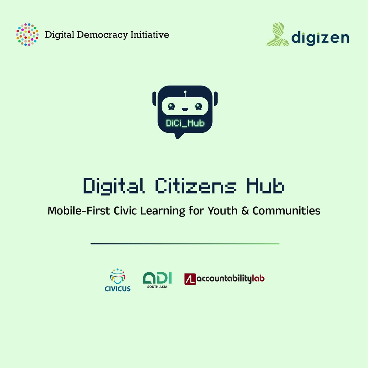 digizenlk's tweet photo. 🔥 𝗕𝗶𝗴 𝗡𝗲𝘄𝘀 𝗳𝗿𝗼𝗺 𝗱𝗶𝗴𝗶𝘇𝗲𝗻!

🚀 Big news! digizen has launched a new civic learning project with Accountability Lab – DDI South Asia.
Mobile-first lessons, pop-ups &amp; digital tools to empower youth in Sri Lanka.
Stay curious — updates coming soon! 
#digizenlk https://t.co/Bpxn9o1NFW