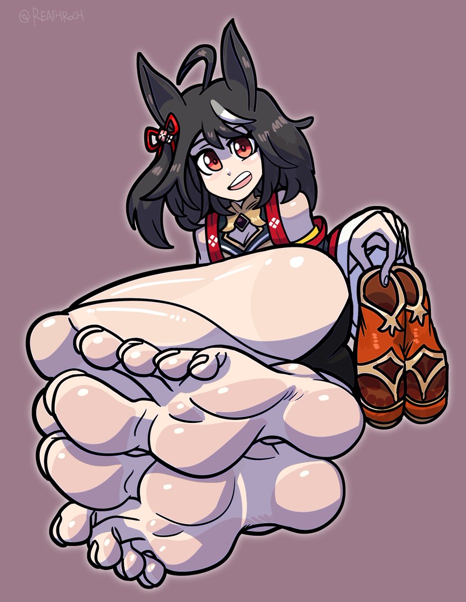 #ウマ娘
#ウマ娘プリティーダービー 
#キタサンブラック

Kitasan Black from Umamusume

Commission

After Running