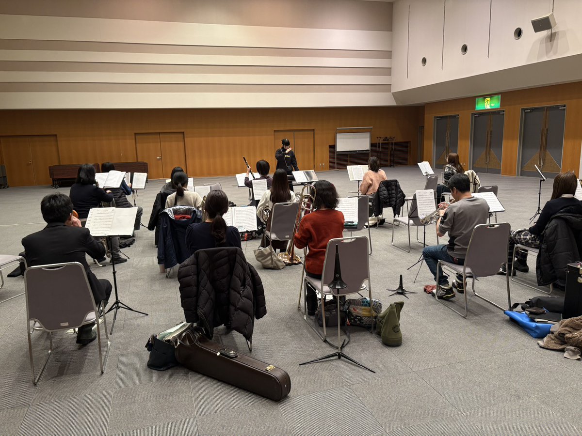 soleilfukui's tweet photo. 2/3の練習風景をお届け！🌸
新年度に向けて、もう一度楽器を手に取りませんか？当団は純粋に音楽を楽しめる温かい雰囲気が自慢です。ブランクがある方も大歓迎！

詳しくはプロフィールのリンクをチェック✨ご質問はDMでお気軽に！
#吹奏楽 #団員募集中 #福井 https://t.co/nuPHvXbsDU