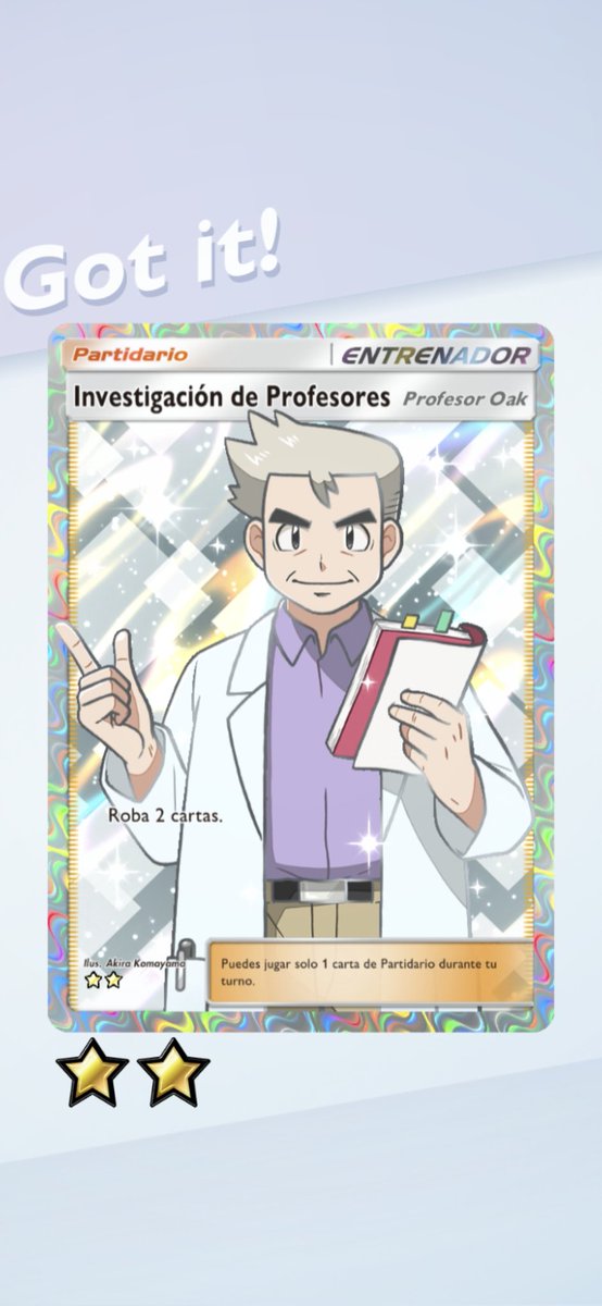 Alguien me regaló un Professor Oak porque dijo que le gustaba mi contenido...

Se me hizo muy bonito de su parte, muchas gracias me seguiré esforzando 🥺💜

#PokemonTCGPocket