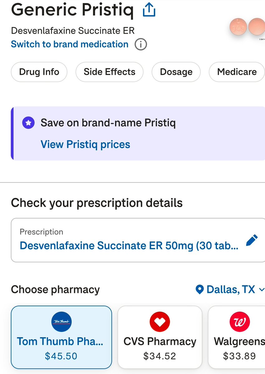 okcreports's tweet image. Worse prices than GoodRx because they don't offer generics too.