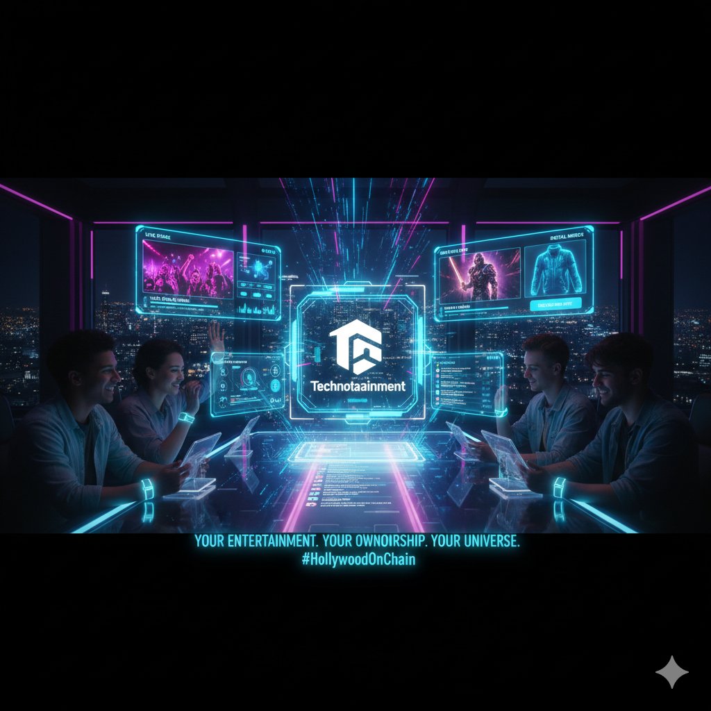 Habby1611112's tweet photo. Ready to move beyond the scroll? Join the revolution @_technotainment.
​#Technotainment #Web3 #InteractiveEntertainment #HollywoodOnChain #Streaming2 https://t.co/qoxEqK5P9J