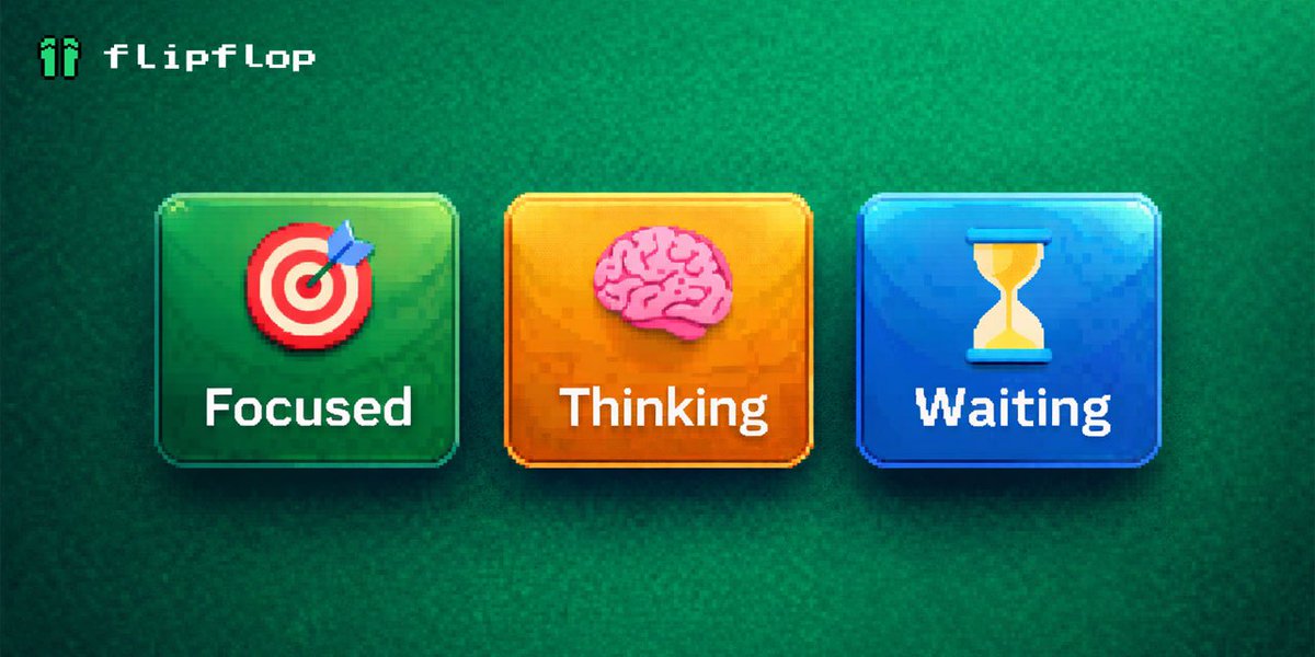 flipfloplaunch's tweet image. What mode are you in right now? 
🎯 Focused 
🧠 Thinking
⌛️ Waiting
#web3 #web3news #blockchain #CryptoMarket #Bitcoin