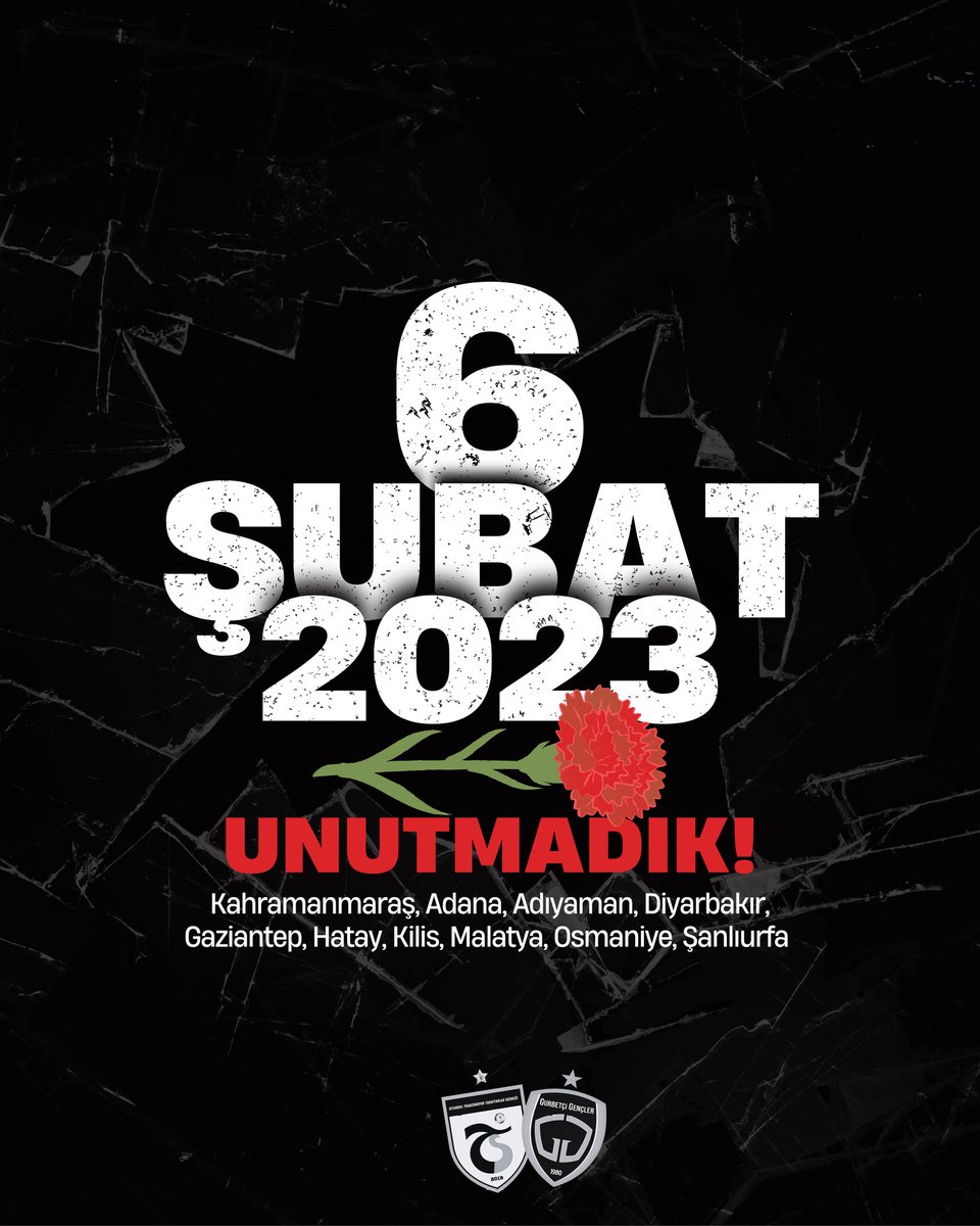 ittdresmi's tweet photo. 6 Şubat 2023 tarihinde yaşanan ve ülkemizde büyük bir yıkıma neden olan deprem felaketinin yıl dönümünde, hayatını kaybeden vatandaşlarımızı saygı ve rahmetle yâd ediyor; ailelerine, yakınlarına ve aziz milletimize sabır diliyoruz.

#ittdresmi #GurbetçiGençler https://t.co/QzVsopzQnG