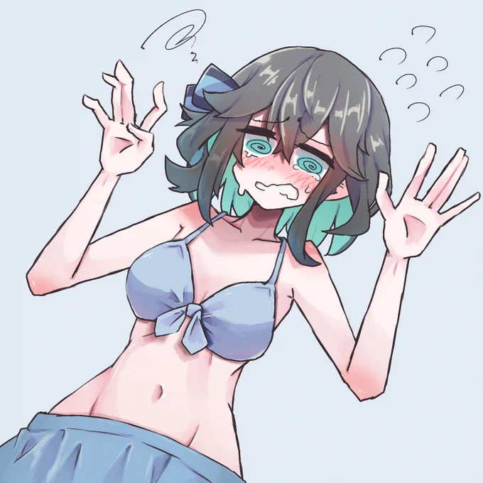 フォロワー様4500人ありがとうございます! 感謝に水着みゃーまいです!