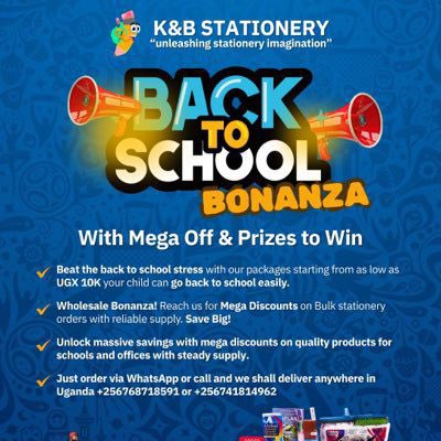 Back to school is here and K&amp;B stationary is here with the mega back to school Bonanza get all your office and school stationary at the most affordable prices 

don’t miss out on these amazing discounts !

<a href="/kbstationer/">k&B stationery</a> || #Back2School