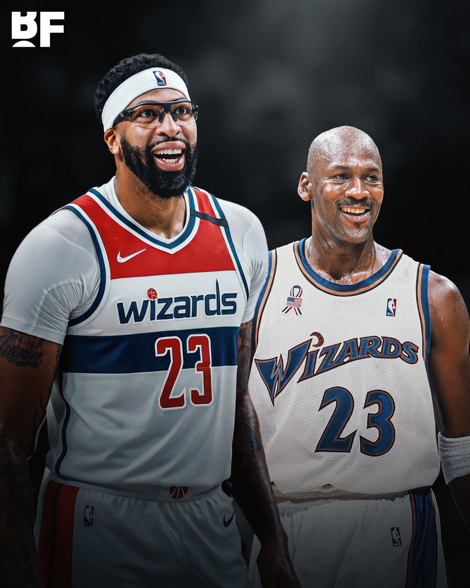 bballforever_'s tweet photo. Anthony Davis will reportedly wear No.23 at the Washington Wizards  😅

The last Wizards player to wear that jersey number was Michael Jordan 💀😭 https://t.co/SYWONltze5