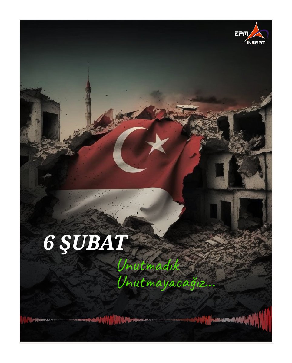 epminsaat's tweet photo. 6 Şubat 2023 tarihinde yaşadığımız ve derin üzüntüsünü hâlâ yüreğimizde hissettiğimiz büyük felaketin yıl dönümünde; kaybettiğimiz tüm canlarımızı rahmetle ve saygıyla anıyoruz.

Bir daha böyle acıların yaşanmaması duasıyla, milletimizin başı sağ olsun. 🙏🇹🇷 https://t.co/Mj8XbfZLaO