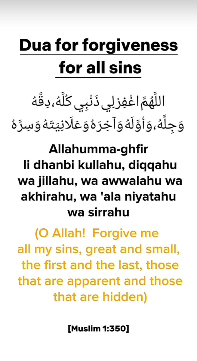 _strivingmuslim's tweet photo. Dua for forgiveness of all sins https://t.co/1ifIzkolM4