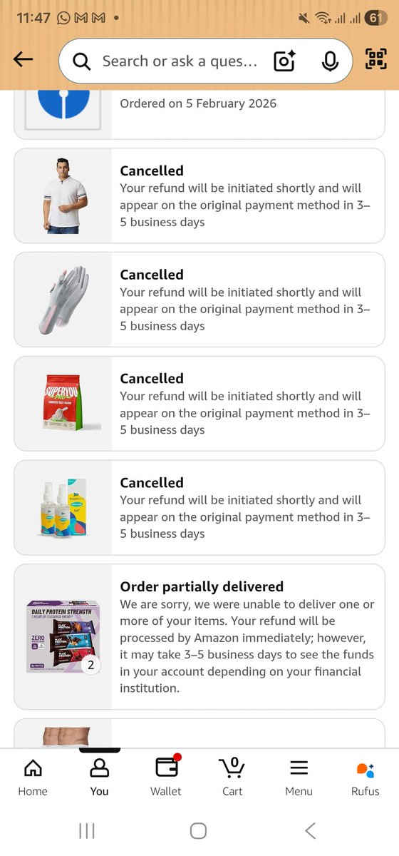 SagarGO4's tweet photo. Hey @amazonIN @amazon Could you please explain why my prepaid orders are being canceled randomly? This has happened for the second time. https://t.co/WVrTLViNSj