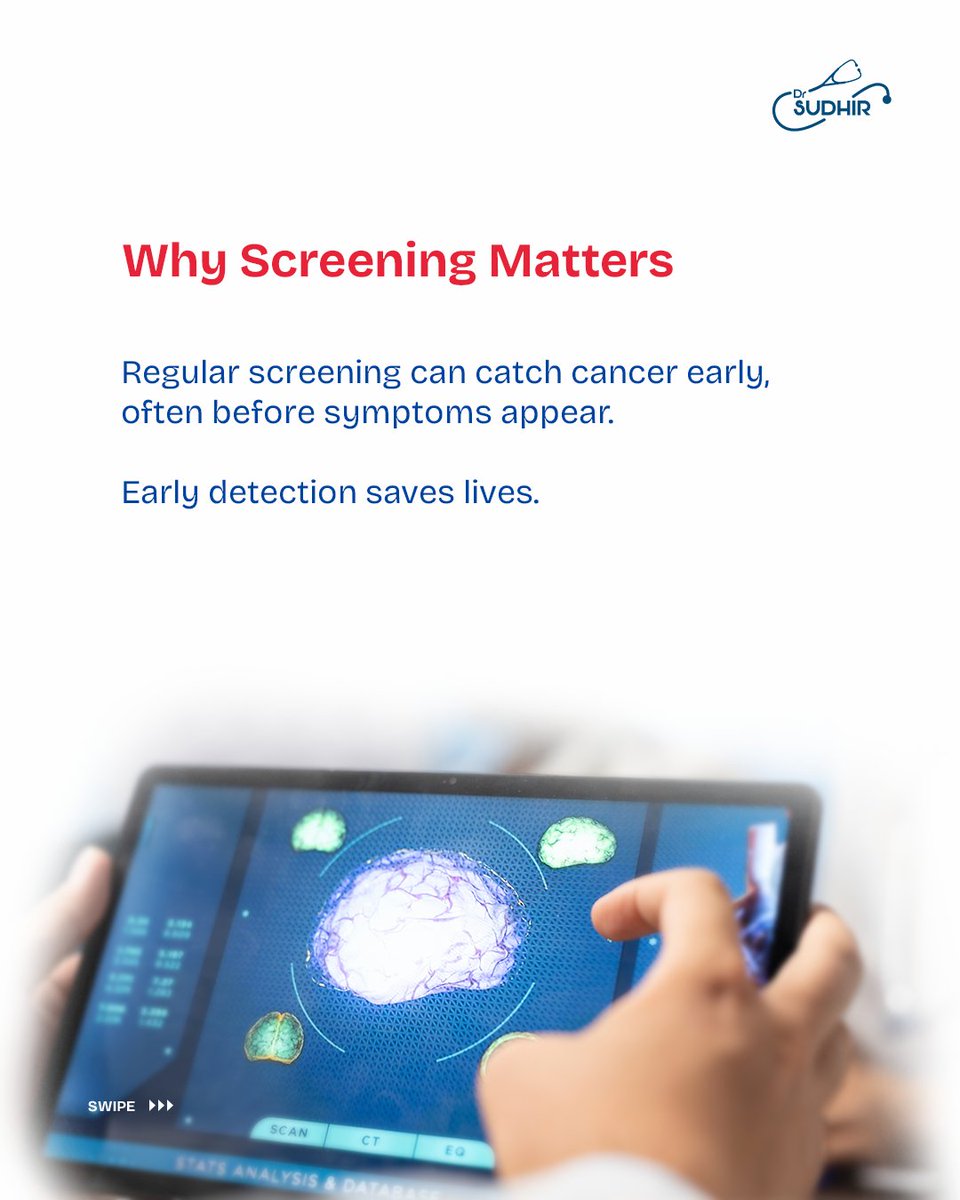 dr_wawdhane's tweet image. #Cancer doesn’t always announce itself early, which is why #screening matters.
#Regularcheckups and timely screenings help catch concerns before they become harder to treat. ✨

Taking proactive steps, staying informed, and consulting healthcare professionals can make difference.