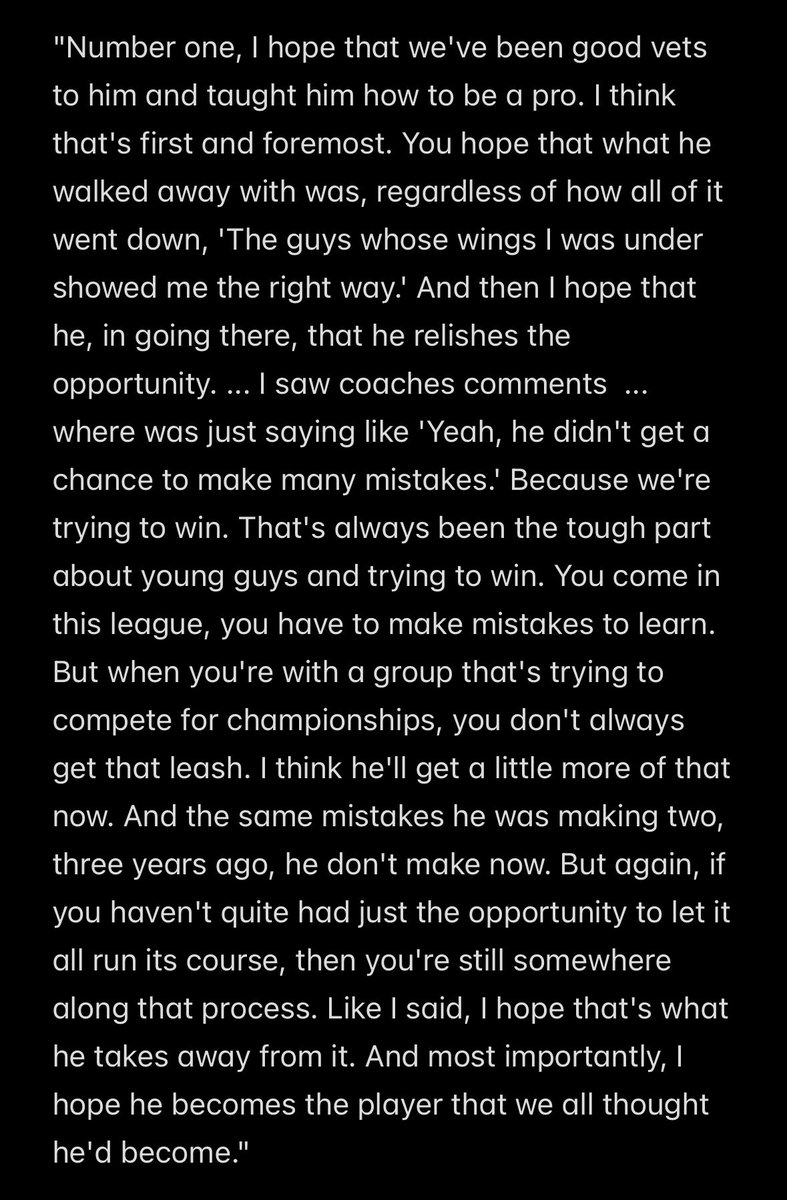 BySamGordon's tweet photo. Green on what he hopes Jonathan Kuminga takes to Atlanta from his tenure with the Warriors: https://t.co/l05pvznLwb