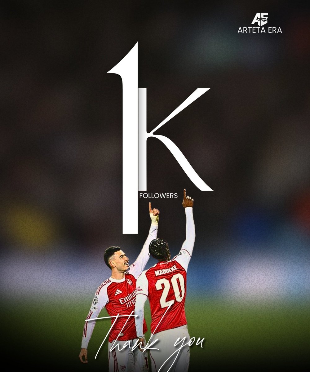 Thank you Gooners Family. 🙏🙌

Keep following and supporting AE, let's achieve greater growth together ❤🤍💫