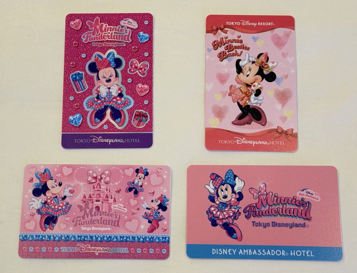 今までのミニールームのルームキーを並べてみた🎀 #TDR_history #東京