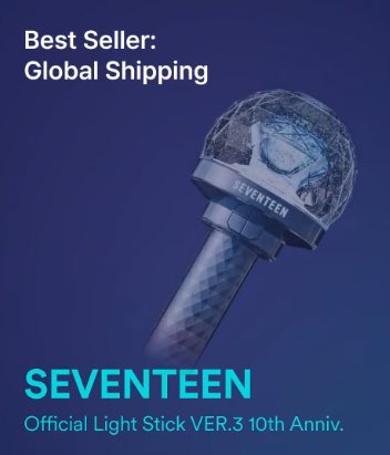Best-Seller: Global Shipping of 2025 on Weverse (All Artist)

#1 SEVENTEEN Official Light Stick Ver.3 10th Anniv.