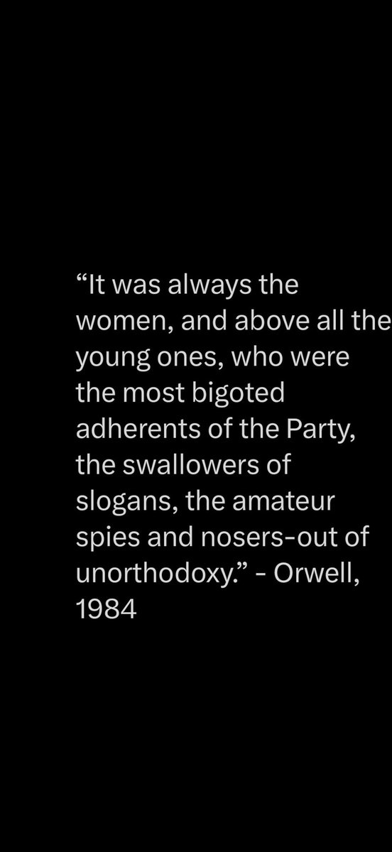 TheCrutcho's tweet photo. @StandUpForFact Oh FFS!

“1984”was written as a warning, not a frickin guide book!

But jeez, Orwell called it did he not? https://t.co/DHfBGydMww