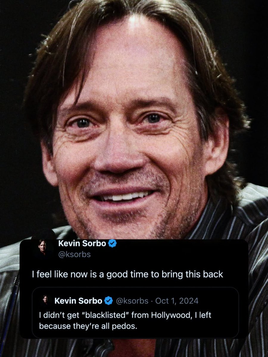 I think this is the perfect time to reminisce on why you left Hollywood. 

They're all pedos.