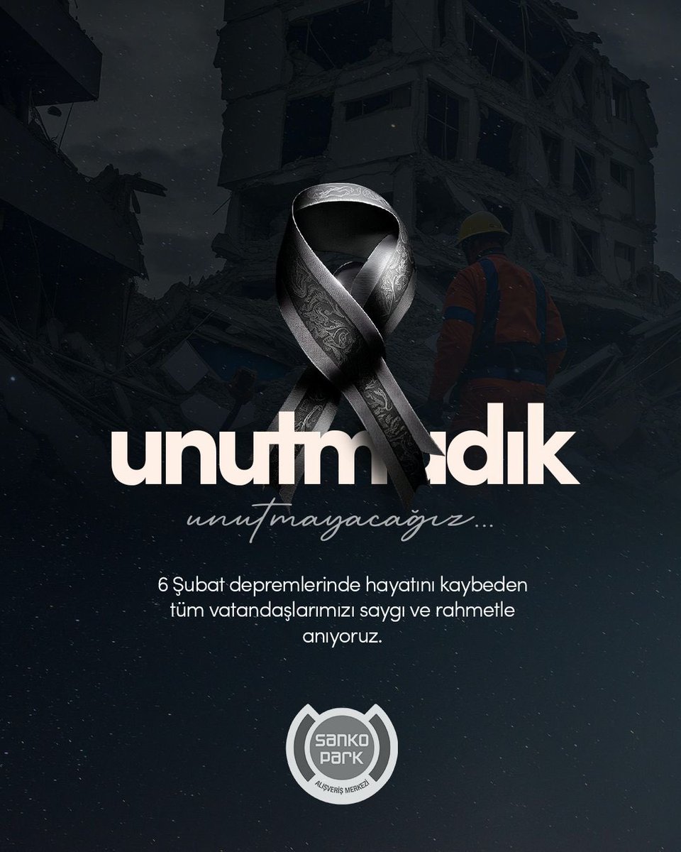 6 Şubat deprem felaketinde hayatını kaybeden vatandaşlarımızı rahmet ve özlemle anıyor; yakınlarına ve tüm ülkemize sabır ve başsağlığı diliyoruz.

Unutmadık, unutmayacağız.