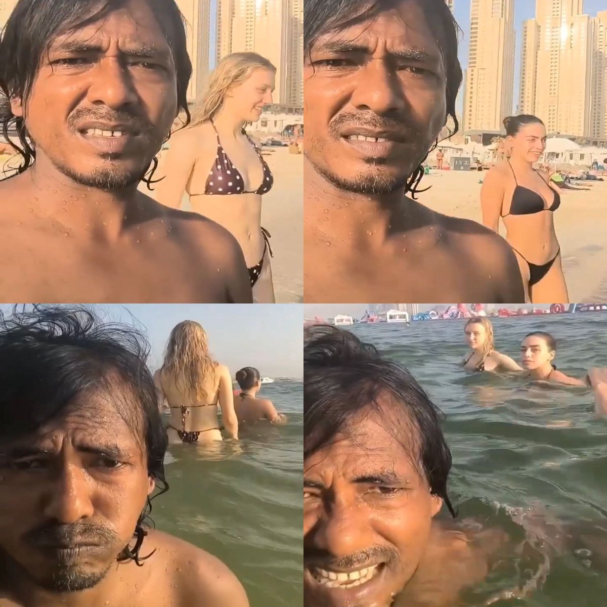 A Muslim man went to a beach in Dubai and instead of enjoying the view or swimming, he chose to secretly record the women without consent. On a public beach in Dubai, a group of foreign women were just trying to swim and relax. But this man had other plans. He pulled out his