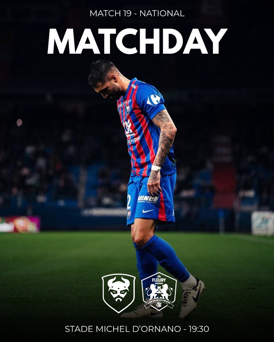 BeSMCaen's tweet photo. 🔴 𝐉𝐎𝐔𝐑 𝐃𝐄 𝐌𝐀𝐓𝐂𝐇 🔵

⚽️ SM Caen vs FC Fleury | #SMCFCF91
🏆 National - Journée 19
🏟️ Stade Michel d’Ornano
⌚ 19H30
📺 YouTube

ALLEZ MALHERBE ! 🔴🔵

#SMCaen #TeamSMC https://t.co/ameixe46g3