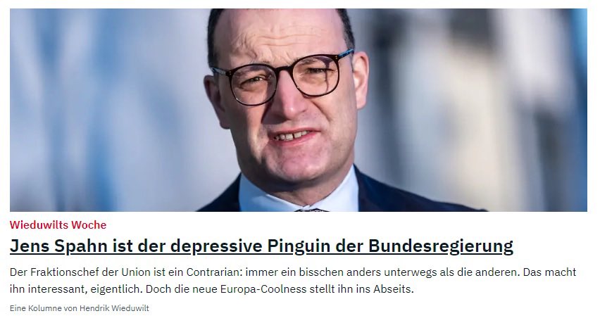 06.02.2026
Das poste ich täglich:

Warum ist <a href="/jensspahn/">Jens Spahn</a> noch im Amt?
Wann gibt's einen #SpahnUntersuchungsausschuss und die #SpahnImmunitaetsaufhebung?

JEDEN TAG werde ich #SpahnRücktritt fordern!
Bis er weg ist.