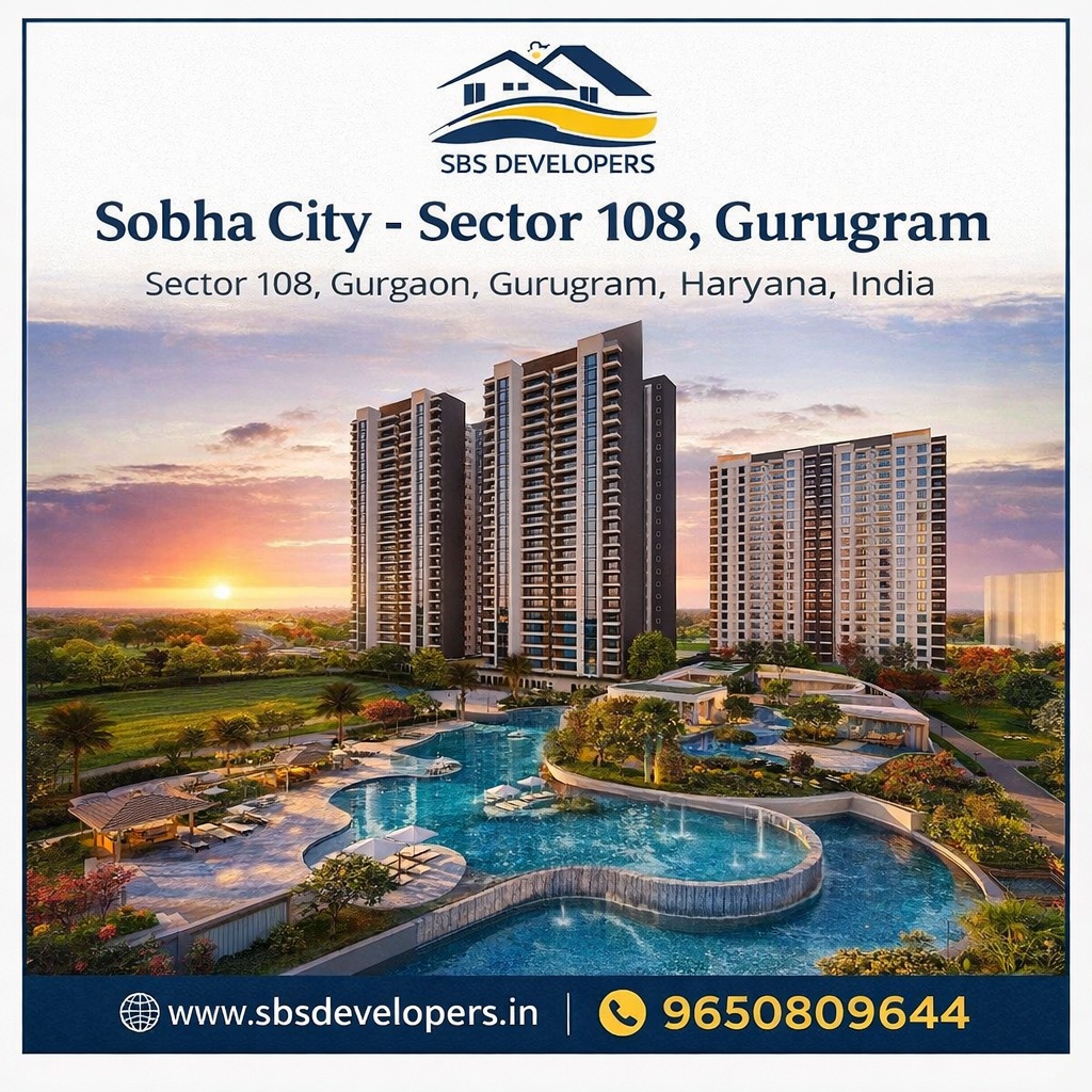 SbsDevelopers's tweet photo. Where luxury meets serenity – Sobha City, Sector 108 🏙️🌿”
#SobhaCity #Sector108Gurgaon #LuxuryLiving #SobhaHomes #PremiumResidences #GurgaonRealEstate #DreamHome #ModernLiving https://t.co/5XQkTiisUC
