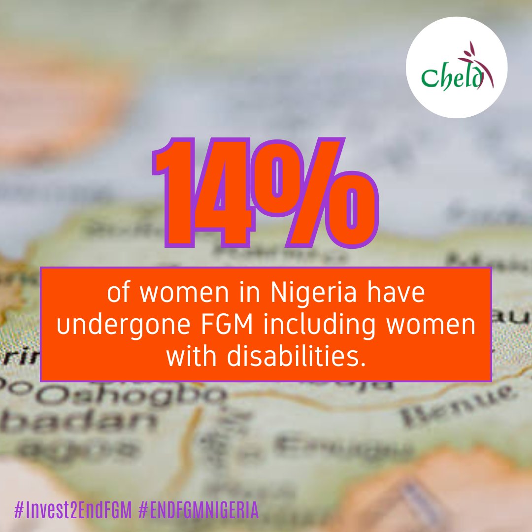 The Numbers Speak: 

14% of women in Nigeria have undergone FGM, including women with disabilities.. In some states, it’s as high as 59%.

This isn't just a number—it's millions of girls at risk.

#Invest2EndFGM #ZeroToleranceFGM #DataForChange