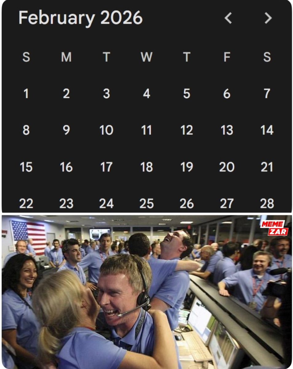 Kbronproyectado's tweet image. Naciste muy tarde para comprar casa y muy pronto para explotar el universo, Pero naciste justo a tiempo para vivir el primer febrero con 4 lunes, 4 martes, 4 miércoles, 4 jueves, 4 viernes, 4 sábados y 4 domingos.

Esto solo pasa una vez cada 823 años