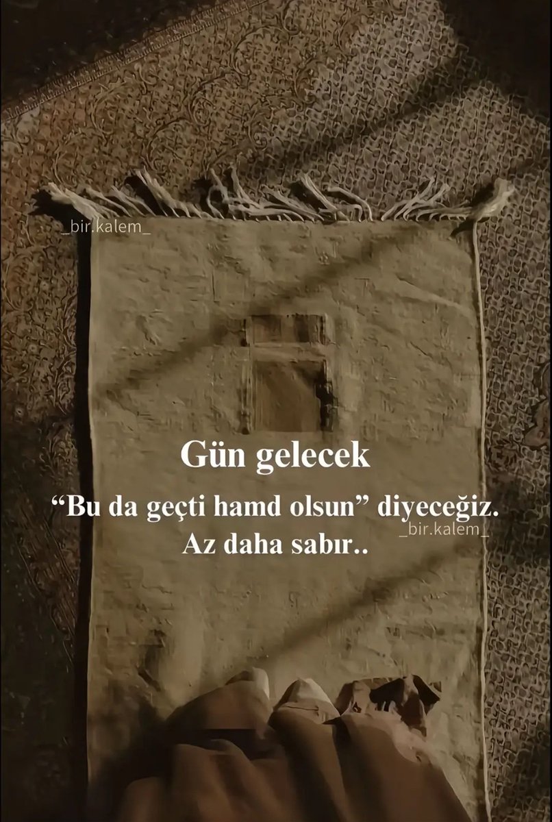 "Bundada, vardır bir hayır."