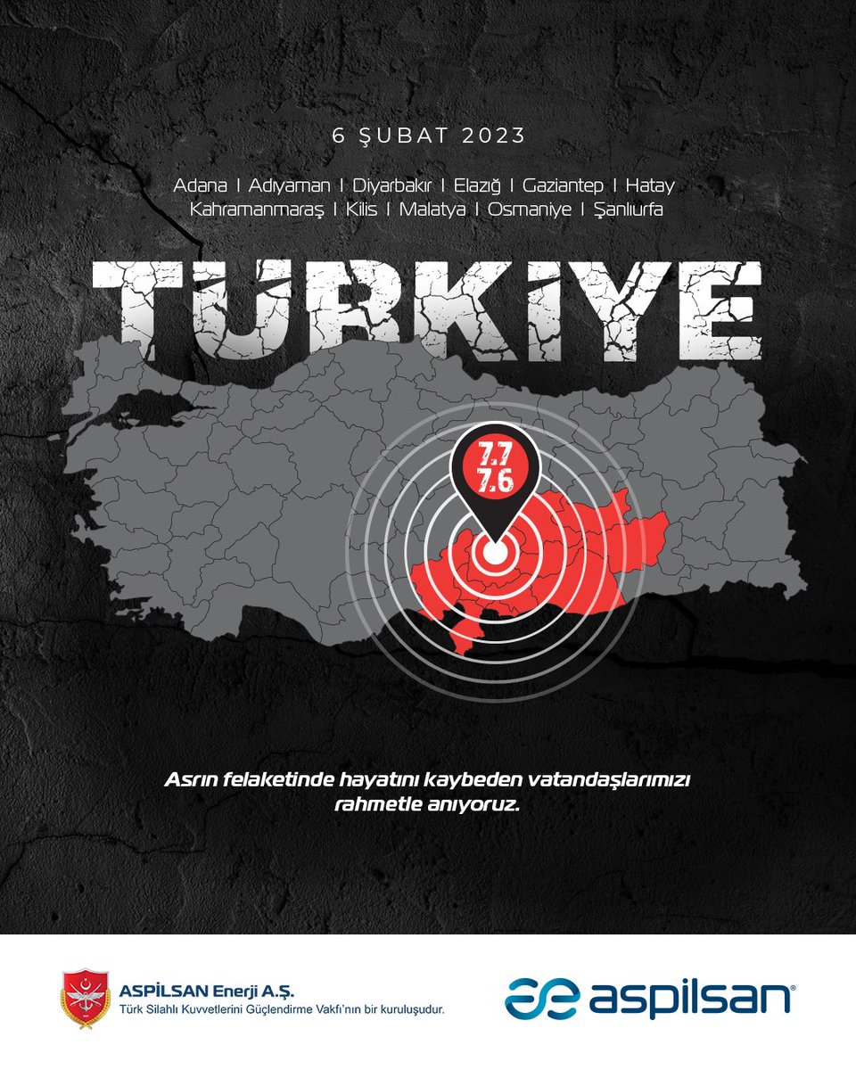 Zaman geçse de 6 Şubat’ın yüreğimizde bıraktığı derin iz silinmedi. Asrın felaketinde hayatını kaybeden vatandaşlarımızı rahmetle anıyor, geride kalanların acısını yürekten paylaşıyorum.

#6Şubat