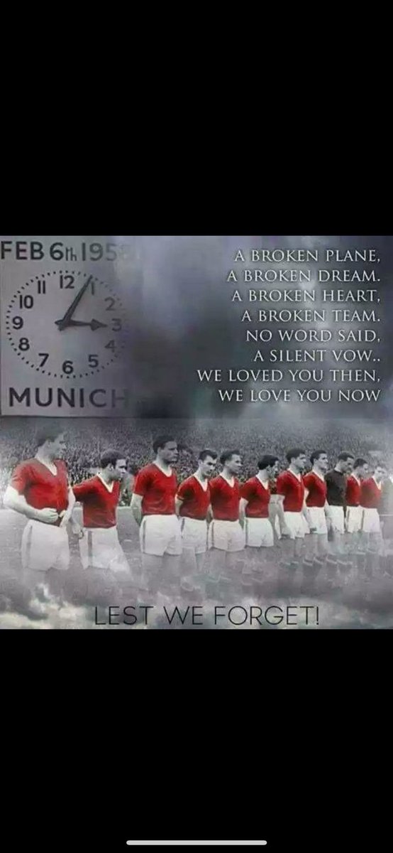 Always Remembered Never Forgotten 
Manchester United Will Never Die 💔🔴⚪️⚫️