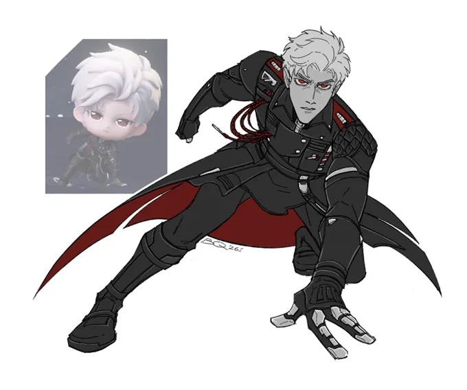 obsessed with this new look of his but it has a bajillion details. good grief #Sylus #LoveandDeepspace