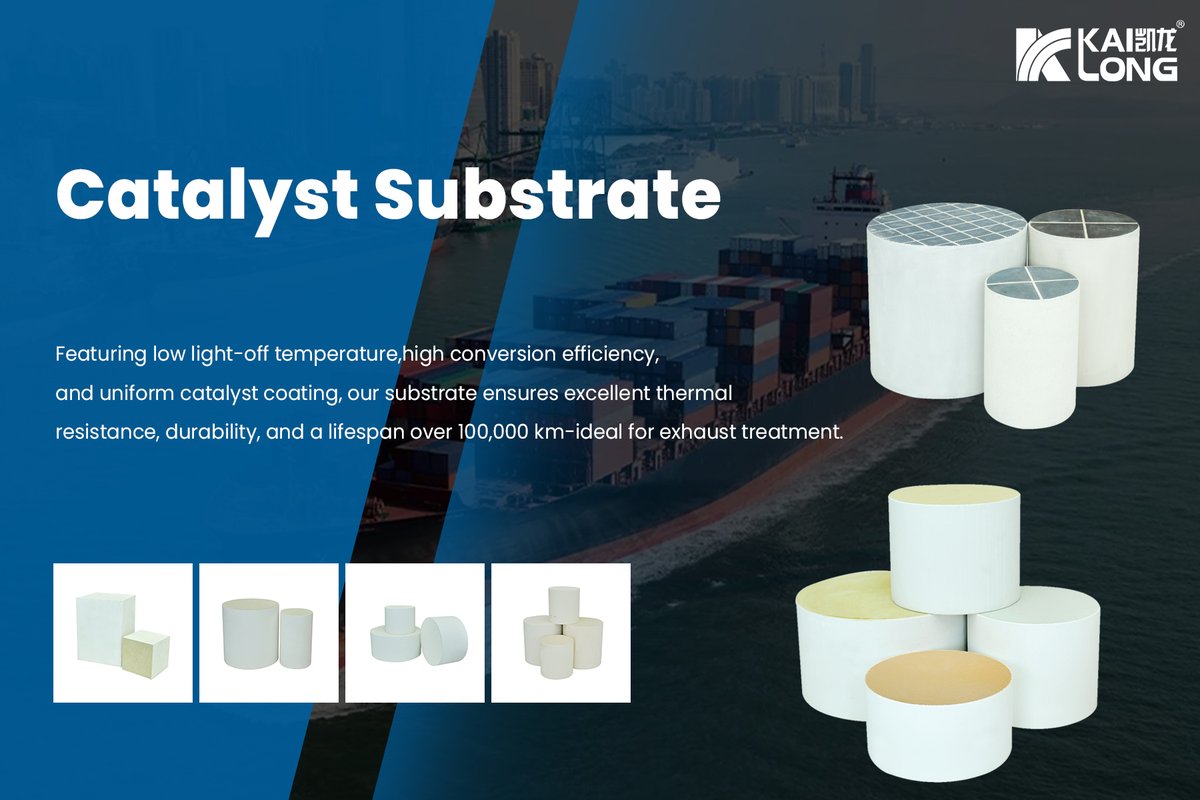 Kailonghightech's tweet image. Upgrade your exhaust treatment performance with our advanced Catalyst Substrate.
✔ Fast light-off
✔ High conversion efficiency
✔ Long-lasting durability
✔ 100,000+ km service life
Ideal for automotive and industrial emission control applications.
#EmissionReduction #AutoParts