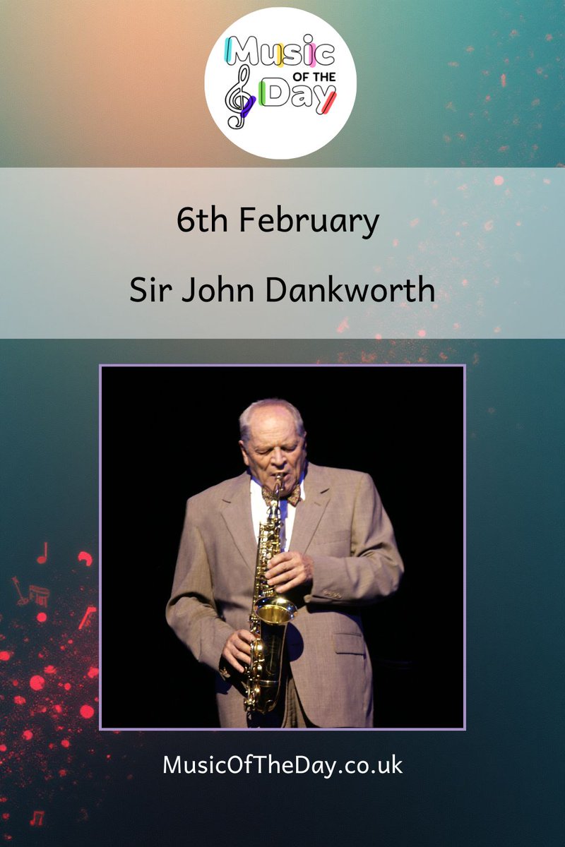 🎼 #ComposerOfTheDay: 6 Feb
Sir John Dankworth (1927–2010) – English jazz composer and saxophonist with a gift for film and TV music. Modesty Blaise Breaks is stylish, punchy and unmistakably cool.

🎧 Listen: Modesty Blaise Breaks
👉 buff.ly/5MKfy1u

#JohnDankworth #Jazz