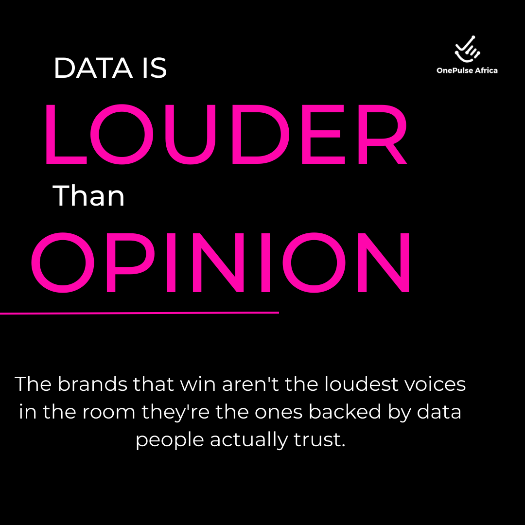 OnePulseKE's tweet photo. The loudest person in the boardroom isn't always right. Usually, the quietest person with a spreadsheet is. Data is louder than opinion. Period. https://t.co/F7vzZTGuLE