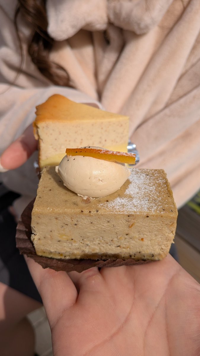 uryo1112's tweet photo. 開店1時間で売り切れる西荻窪のチーズケーキ専門店ソラシナ美味すぎて飛んだ。人生で一番美味しいってバズってるの納得のお味。 https://t.co/5FZIQgfvni