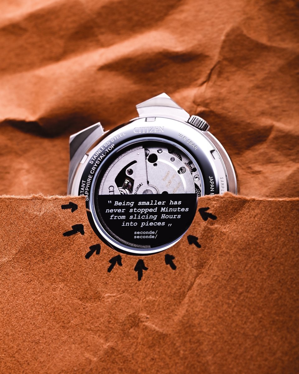WatchesCitizen's tweet photo. TSUYOSA’s first collaboration with seconde/ seconde/ is here!
“Being smaller has never stopped MINUTES from slicing HOURS into pieces.”
#citizen #secondeseconde #TSUYOSA https://t.co/i9HGpM6L26