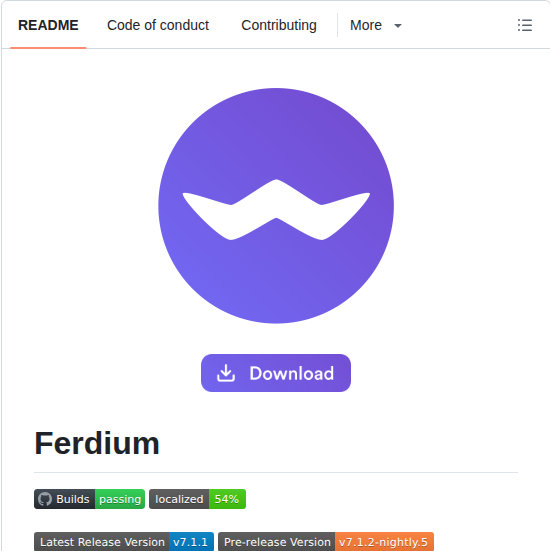 Combines messaging services into one application

github.com/ferdium/ferdiu…