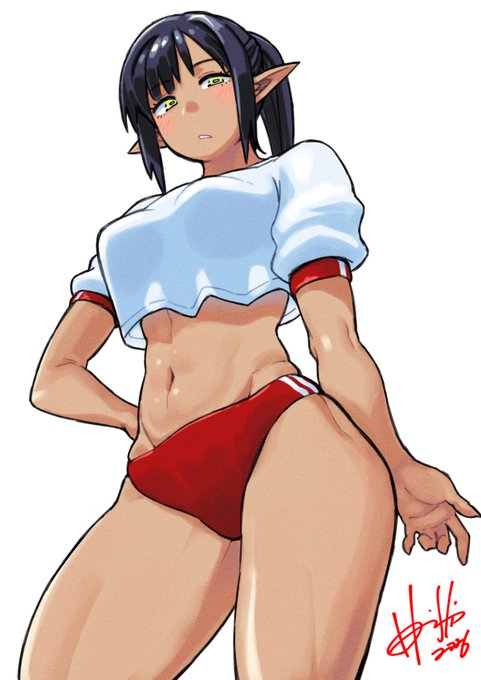 「ほりシンデザインでエルフを描いてください!」
というリクエストから生まれた褐色黒髪エルフさん
(気に入ったのでポーズ練習などで活躍していただこう☺)
#Skeb 