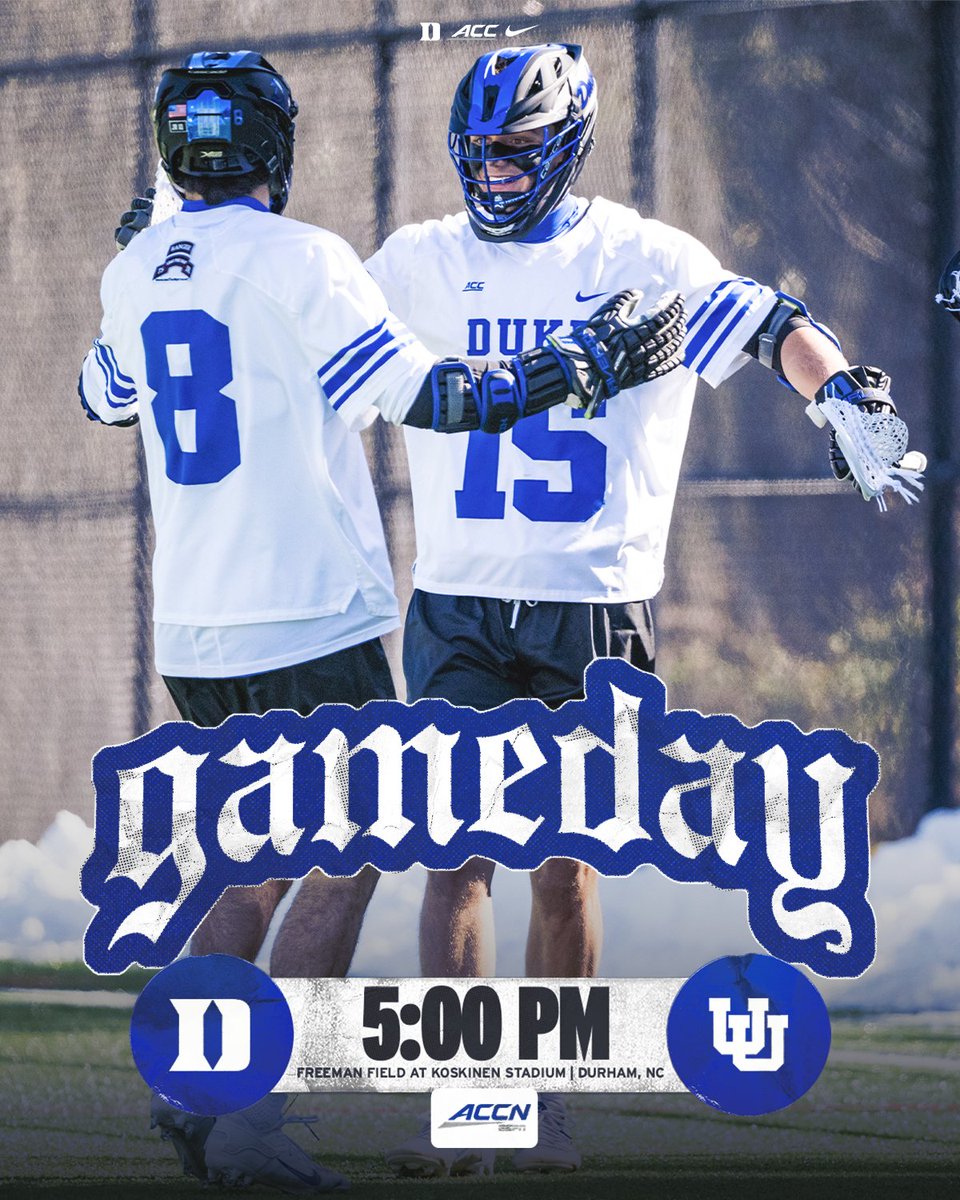 DukeMLAX's tweet photo. Back in Koskinen on @accnetwork‼️

📺 https://t.co/WXhmEWSga2
🎟️  https://t.co/EAjTXTjGsO
📊 https://t.co/0p5cn3ogLi
📄 https://t.co/6xID3aBc1R

#GoDuke https://t.co/p2Sh5tJpHe