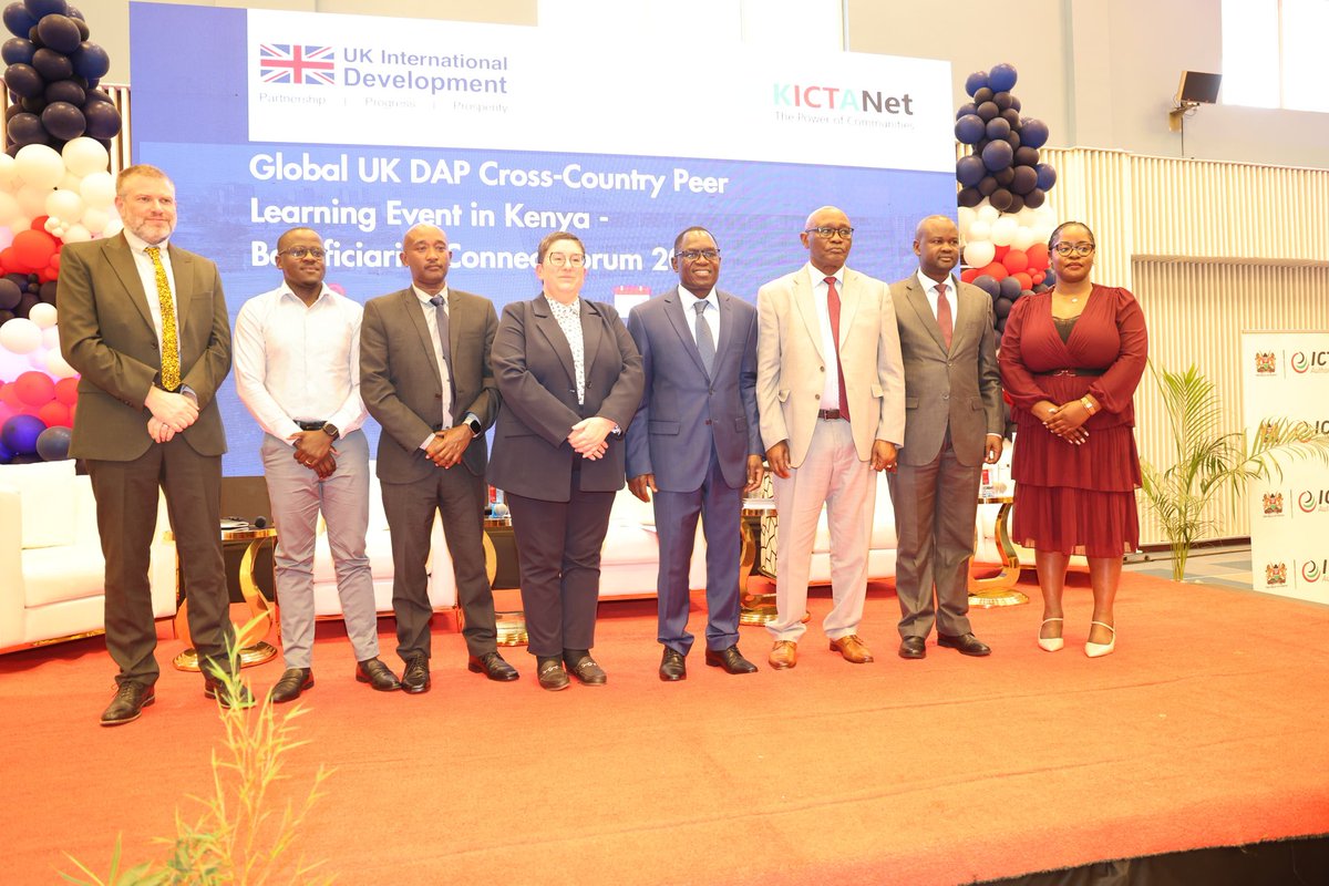 CA_Kenya's tweet photo. PS @SteveIsaboke and USAC Chair @JamesOngwae participated in the Global UK DAP Peer Learning Event held in Nairobi.The forum brought together policymakers, regulators, development partners, and industry stakeholders. @Mugonyid
#DigitalAccessForAll #CAKenya #GlobalDAPPeerLearning https://t.co/r5jQLK56uU
