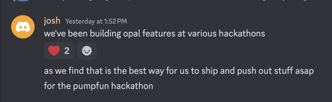 santi_trying's tweet photo. @tontheneko Devs are kids who've won countless of hackathons. They didn't disclose the product for the OpenAI hackathon but this is what one of them said before the OpenAI hackathon. Basically final product is Opal for the PF one. https://t.co/tDRkNFuU2Q