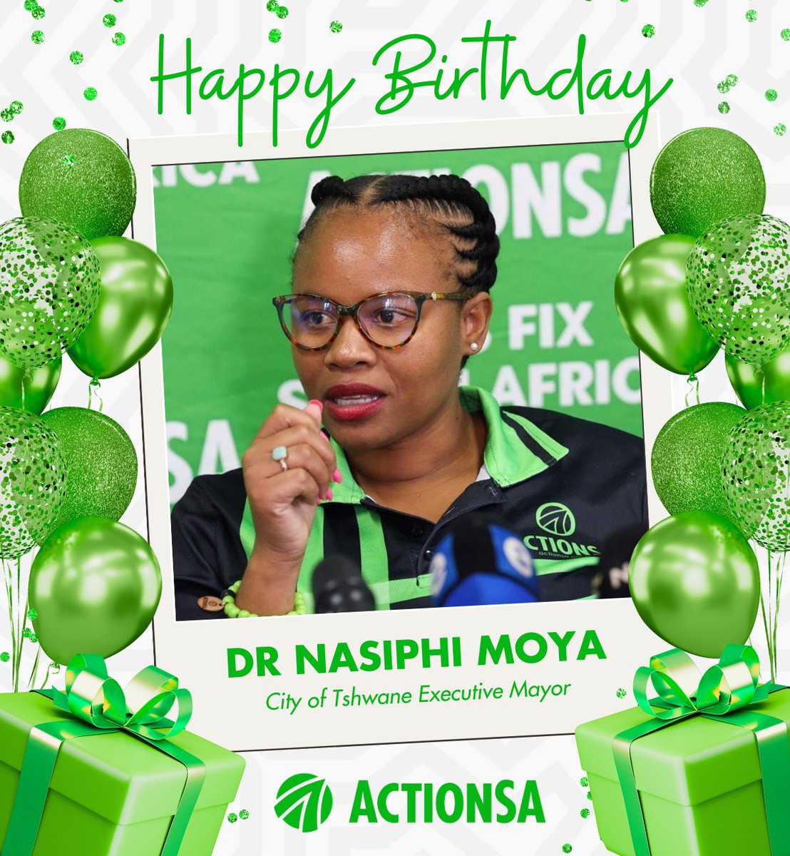 🎉 Please join us in wishing a wonderful birthday to our City of Tshwane Executive Mayor, Dr. @NasiphiM!

💚🇿🇦