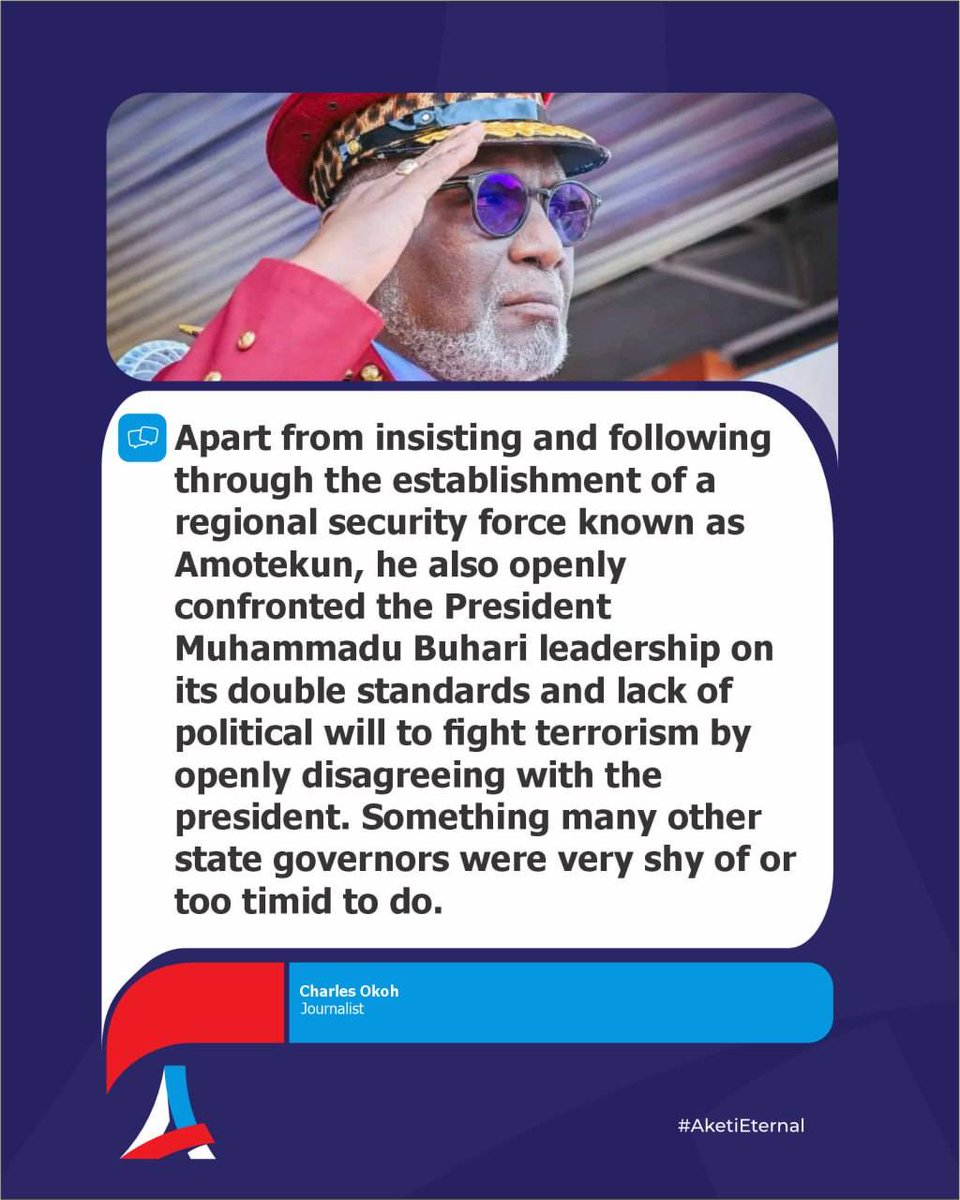 Arakunrin Rotimi Akeredolu tweet media
