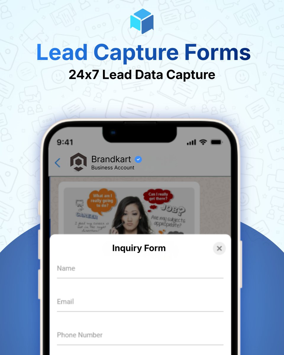 triochatio's tweet photo. Stop sending leads to long forms.
Capture them directly on WhatsApp.
Book demos. Qualify buyers. Convert faster.

#WhatsAppMarketing #LeadGeneration https://t.co/YYs0cGrGUa