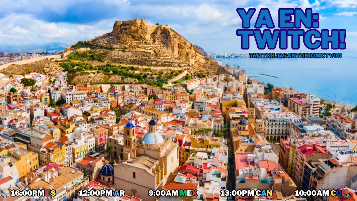 ElViaje2026's tweet photo. ¡YA EN TWITCH! 🔴 IRL EN ALICANTE

💙💙💛💛💛❤️❤️❤️❤️
https://t.co/BavmqX9R3d
💙💙💛💛💛❤️❤️❤️❤️

🍃 2º destino del #ElViaje2026 y a su vez primer destino del super-febrero, hoy estamos con @kevintigre303 en la ciudad de Alicante. https://t.co/KNklU5Detd